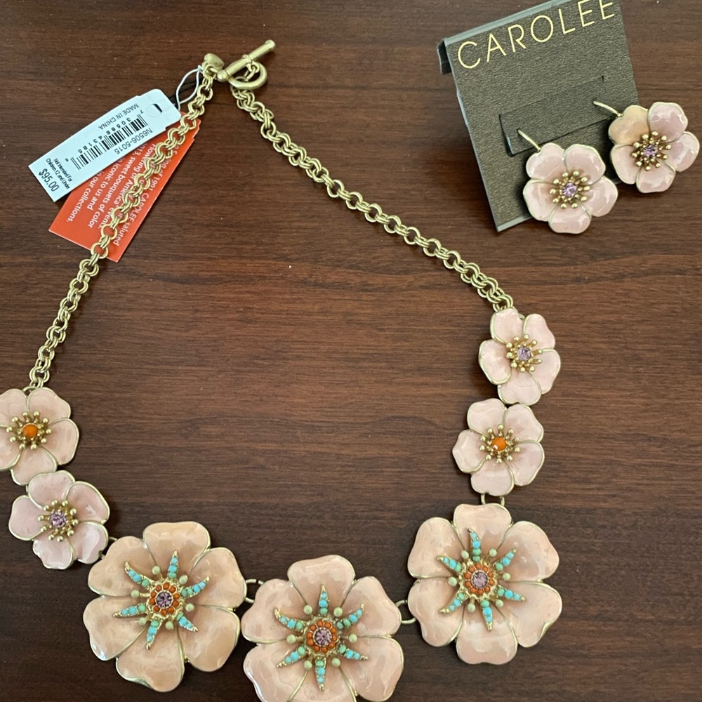 Brand new Carolee necklace and matching earrings!